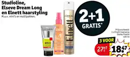 Kruidvat Studioline, Elseve Dream Long en Elnett haarstyling aanbieding