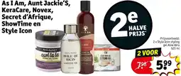 Kruidvat As I Am, Aunt Jackie's, KeraCare, Novex, Secret d'Afrique, ShowTime en Style Icon aanbieding