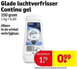 Kruidvat Glade luchtverfrisser Continu gel aanbieding