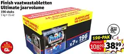 Kruidvat Finish vaatwastabletten Ultimate jaar volume aanbieding