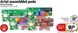Kruidvat Ariel wasmiddel pods aanbieding