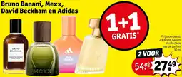 Kruidvat Bruno Banani, Mexx, David Beckham en Adidas aanbieding
