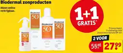 Kruidvat Biodermal zonproducten aanbieding