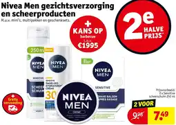 Kruidvat Nivea Men gezichtsverzorging en scheerproducten aanbieding