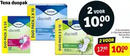 Kruidvat Tena duopak aanbieding