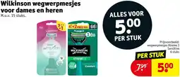 Kruidvat Wilkinson wegwerpmesjes voor dames en heren aanbieding