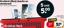 Kruidvat Kruidvat Men douche en deodorant aanbieding