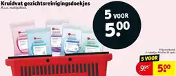 Kruidvat Kruidvat gezichtsreinigingsdoekjes aanbieding