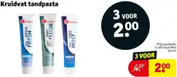 Kruidvat Kruidvat tandpasta aanbieding