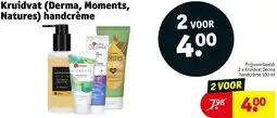 Kruidvat Kruidvat Derma, Moments, Natures handcrème aanbieding