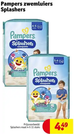 Kruidvat Pampers zwemluiers Splashers aanbieding
