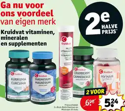 Kruidvat Kruidvat vitaminen, mineralen en supplementen aanbieding