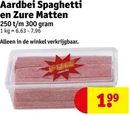Kruidvat Aardbei Spaghetti en Zure Matten aanbieding