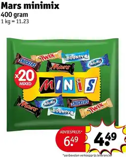 Kruidvat Mars minimix aanbieding