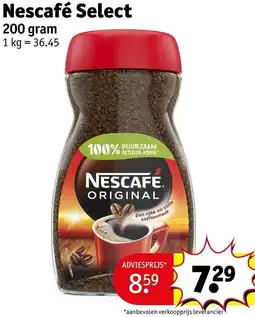 Kruidvat Nescafé Select aanbieding