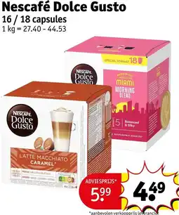 Kruidvat Nescafé Dolce Gusto aanbieding