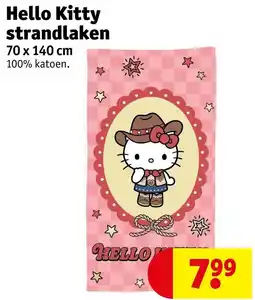 Kruidvat Hello Kitty strandlaken aanbieding