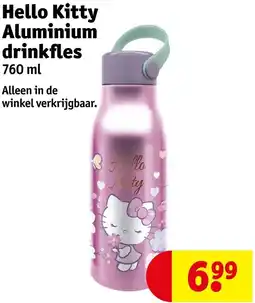 Kruidvat Hello Kitty Aluminium drinkfles aanbieding
