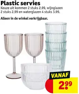 Kruidvat Plastic servies aanbieding