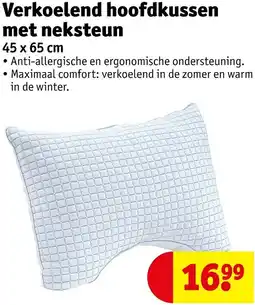 Kruidvat Verkoelend hoofdkussen met neksteun aanbieding