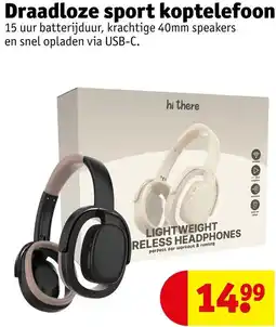 Kruidvat Draadloze sport koptelefoon aanbieding