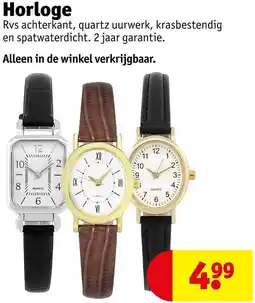 Kruidvat Horloge aanbieding