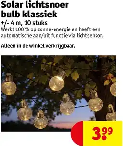 Kruidvat Solar lichtsnoer bulb klassiek aanbieding