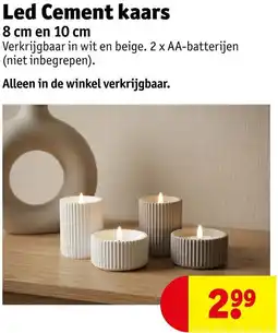 Kruidvat Led Cement kaars aanbieding