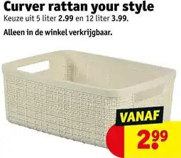 Kruidvat Curver rattan your style aanbieding