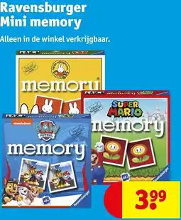 Kruidvat Ravensburger Mini memory aanbieding