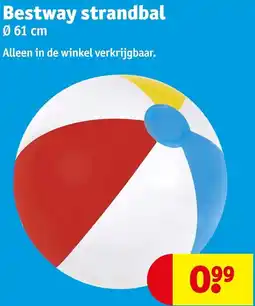 Kruidvat Bestway strandbal aanbieding