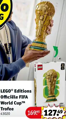 Kruidvat LEGO Editions Officiële FIFA World Cup Trofee aanbieding
