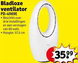 Kruidvat Bladloze ventilator PD-4969E aanbieding
