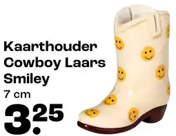 Kwantum Kaarthouder Cowboy Laars Smiley aanbieding
