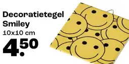 Kwantum Decoratietegel Smiley aanbieding