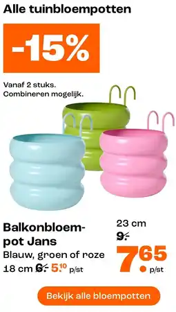 Kwantum Tuin Bloempotten Balkon Bloempot Jans aanbieding