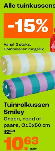 Kwantum Tuinrolkussen Smiley aanbieding
