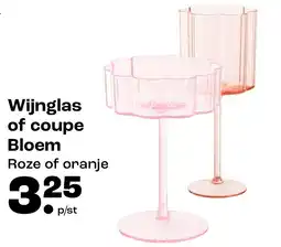 Kwantum Wijnglas of coupe Bloem aanbieding