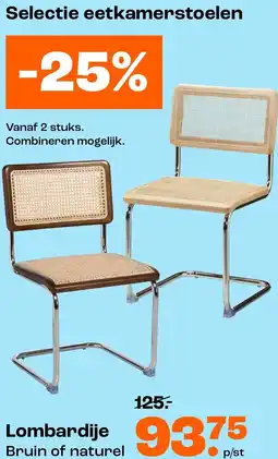 Kwantum Eetkamerstoelen Lombardije aanbieding