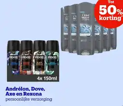 Bol.com Andrélon, Dove, Axe en Rexona aanbieding