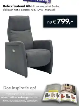 Woonsquare Relaxfauteuil Alta aanbieding