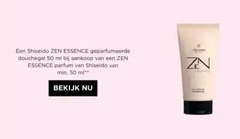 Een Shiseido ZEN ESSENCE geparfumeerde douchegel