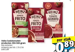 Albert Heijn Heinz basistomatenproducten 350-500 gram aanbieding