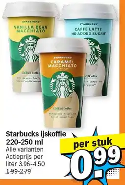 Albert Heijn Starbucks ijskoffie 220-250 ml aanbieding