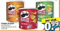 Albert Heijn Pringles 40 gram aanbieding