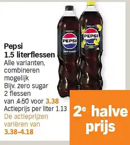 Albert Heijn Pepsi 1.5 literflessen aanbieding