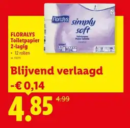 Lidl Toiletpapier 2-lagig aanbieding