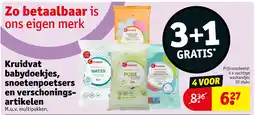 Kruidvat Kruidvat babydoekjes, snoetenpoetsers en verschoningsartikelen aanbieding