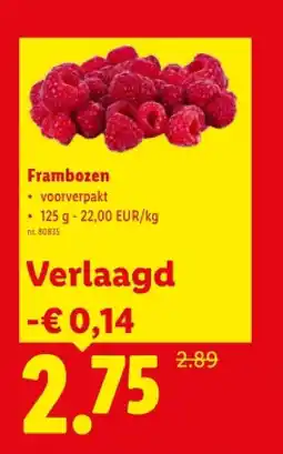 Lidl Frambozen aanbieding