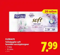 Lidl Toiletpapier soft lavendel-eucalyptusgeur aanbieding